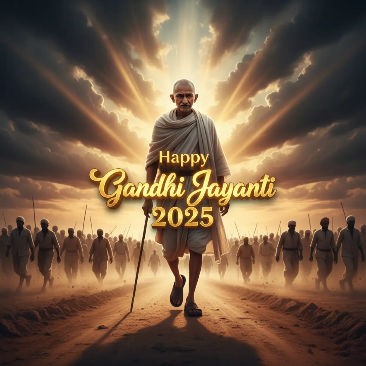 Free Download Gandhi Jayanti 2025 Celebration Ideas In School - High Quality Happy Gandhi Jayanti 2025 Background