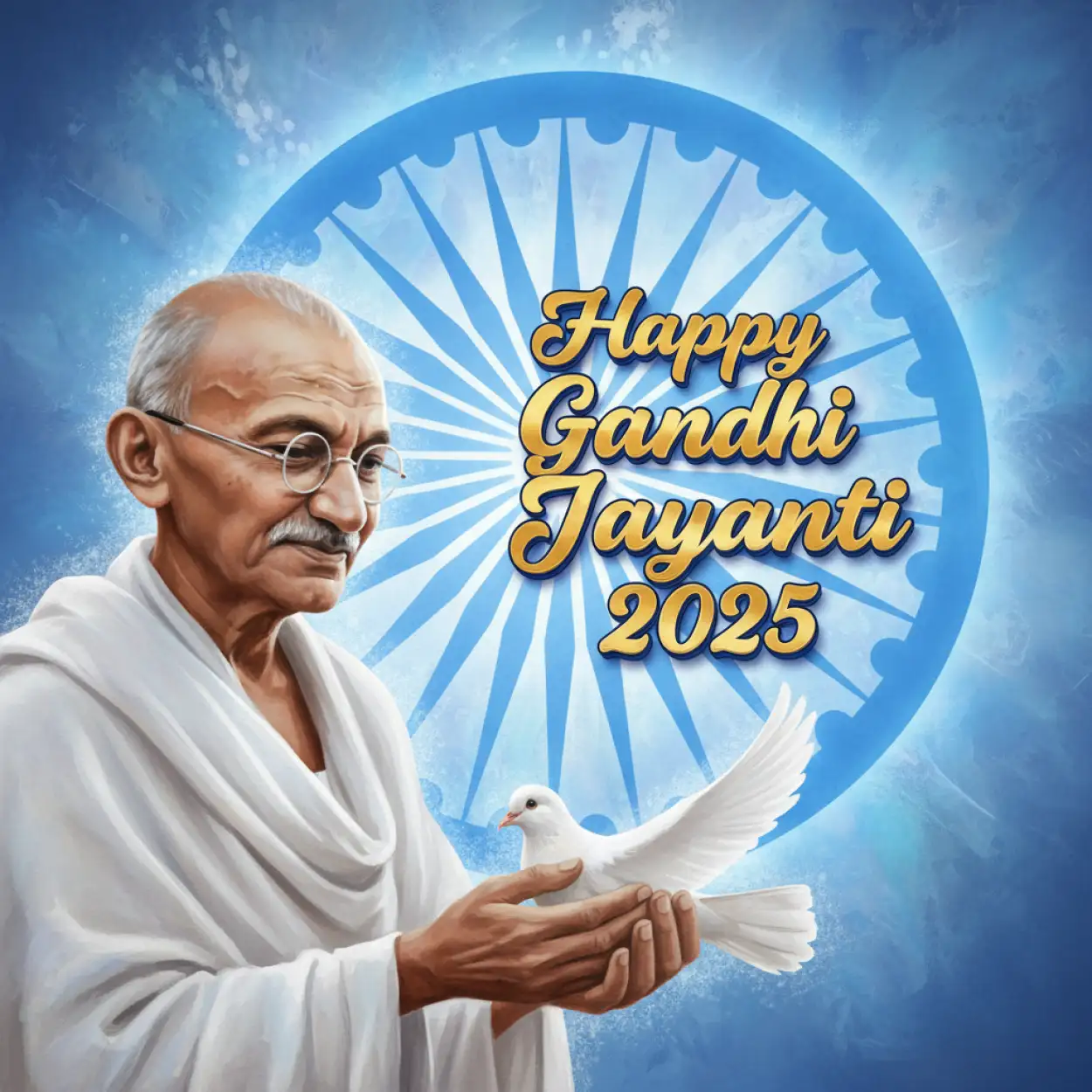Free Download Gandhi Jayanti 2025 Special Status For WhatsApp - High Quality Happy Gandhi Jayanti 2025 Background