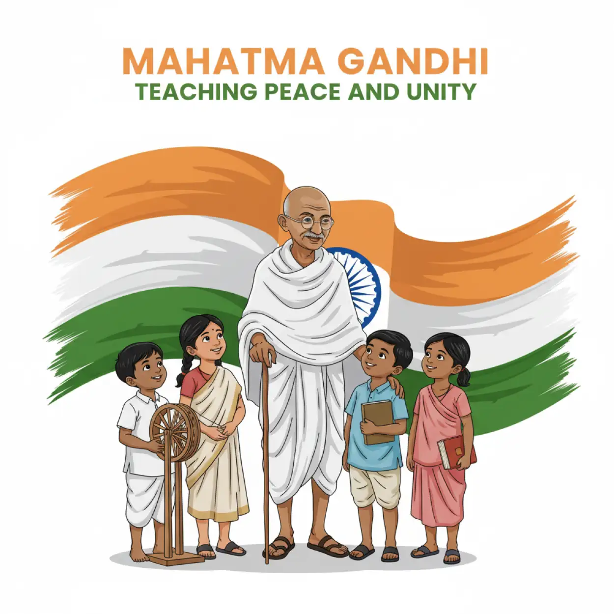 gandhi jayanti cultural program background