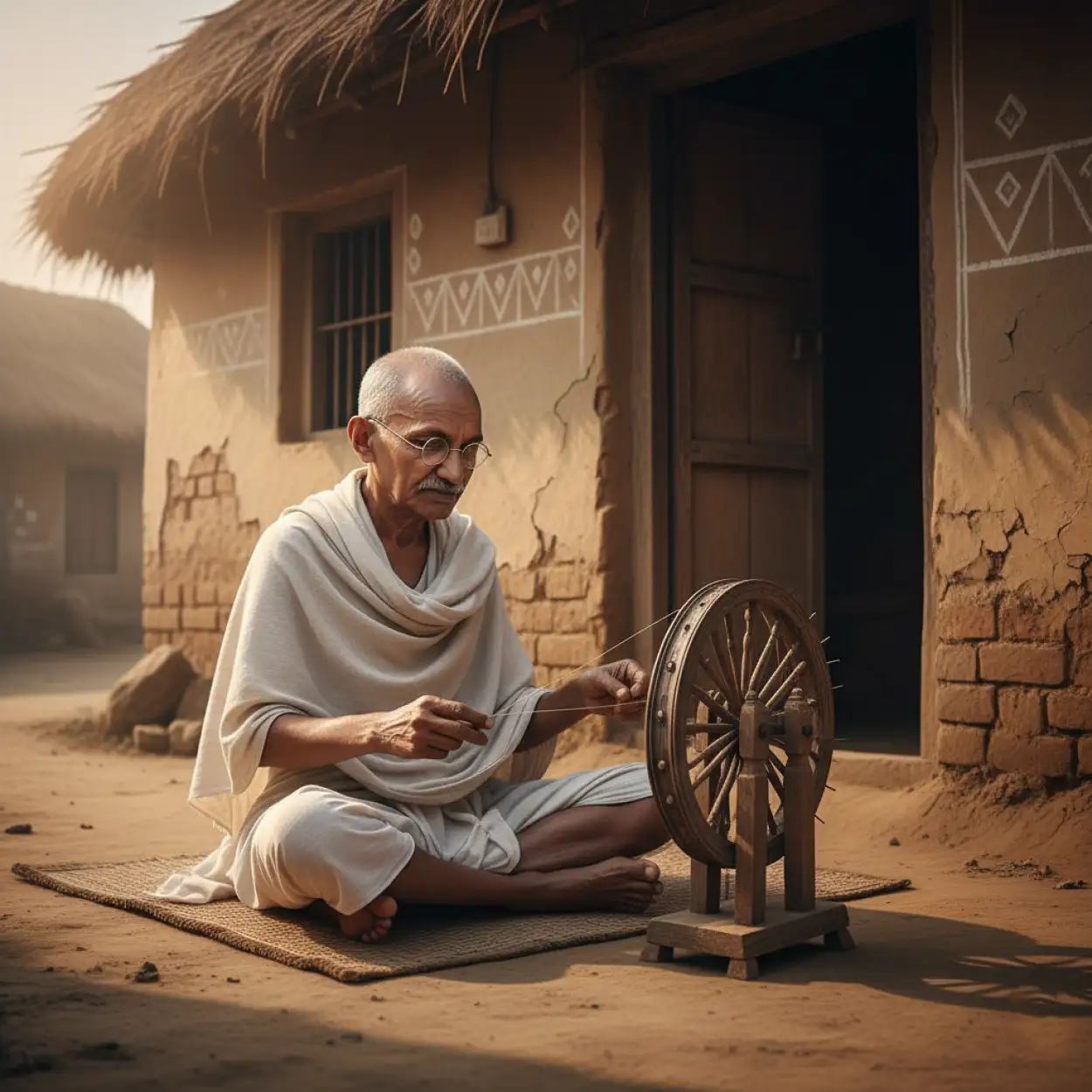 gandhi ji creative art background design