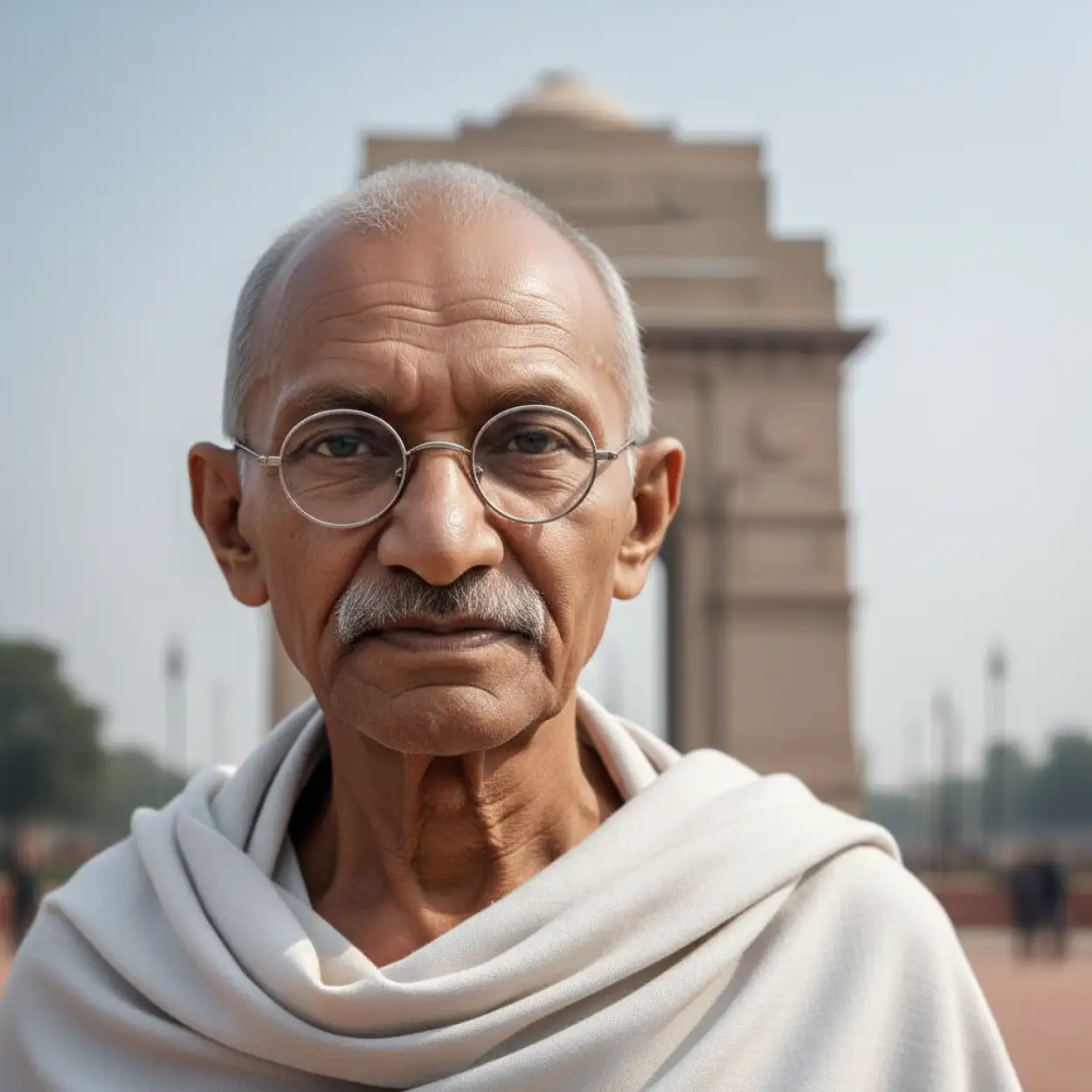 gandhi ji realistic photo png transparent background