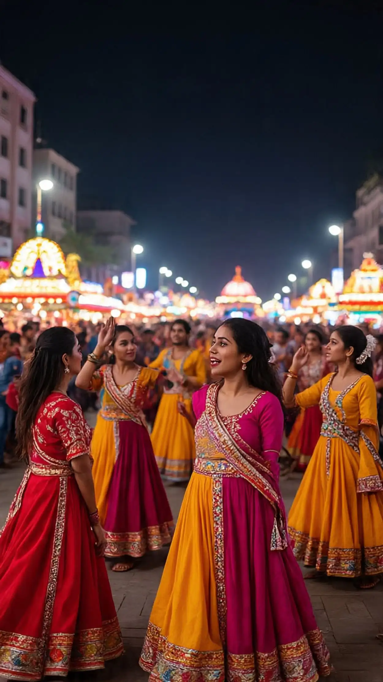 Free Download Garba Night Traditional Folk Dance Steps - High Quality Garba Night Background