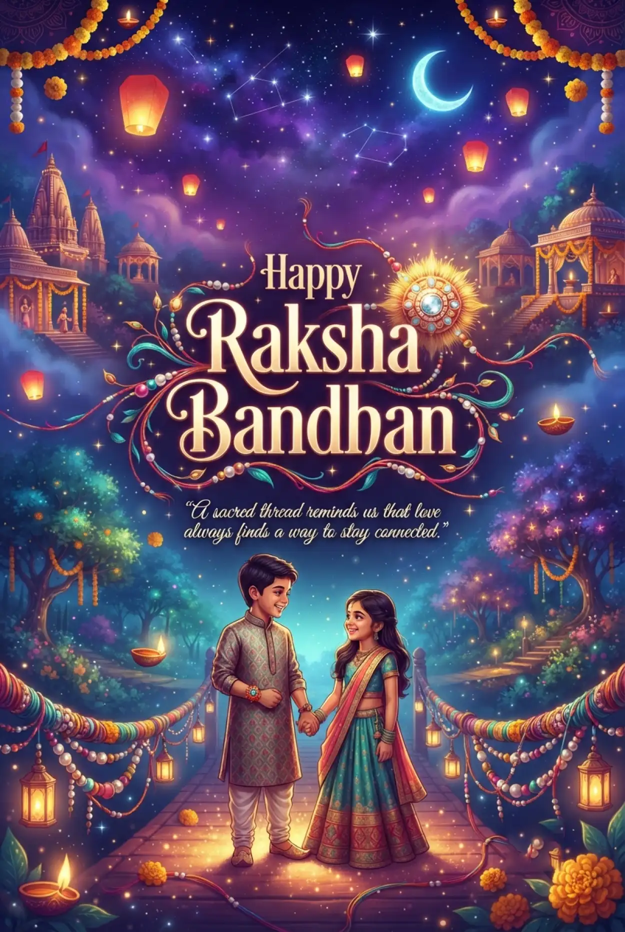Free Download Gemini_generated_image_4btr854btr854btr 2 - High Quality Happy Raksha Bandhan Wishes For Children Image