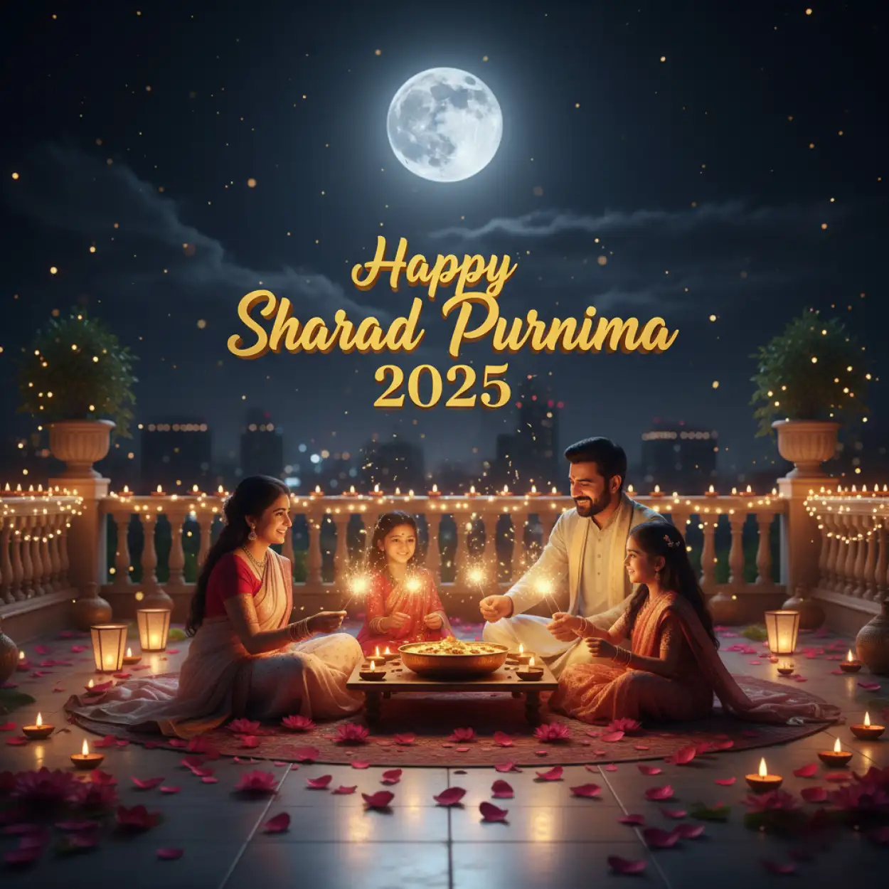 Free Download Sharad Purnima 2025 Pooja Decoration Photo Hd - High Quality Happy Sharad Purnima 2025 Background