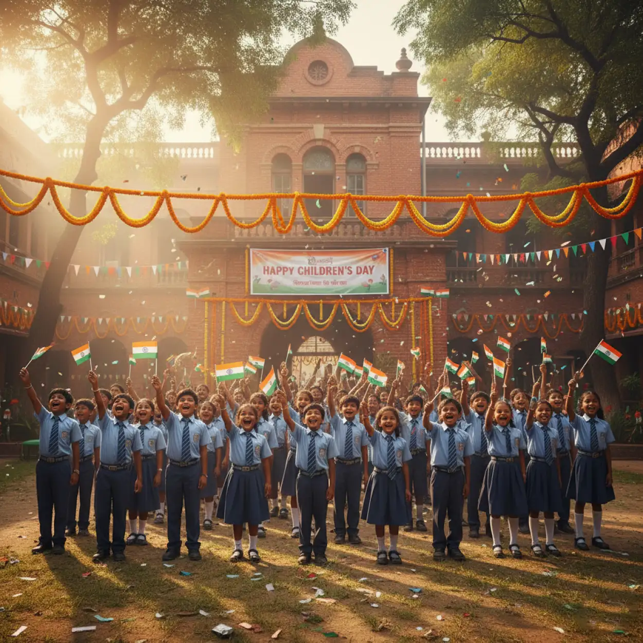 ghibli style children day background hd