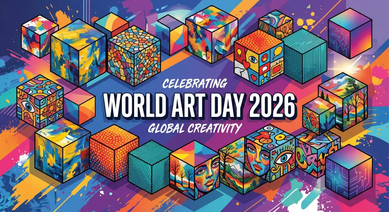 Free Download Global Art Day Ideas 2026 - High Quality World Art Day 2026 Wishes Image