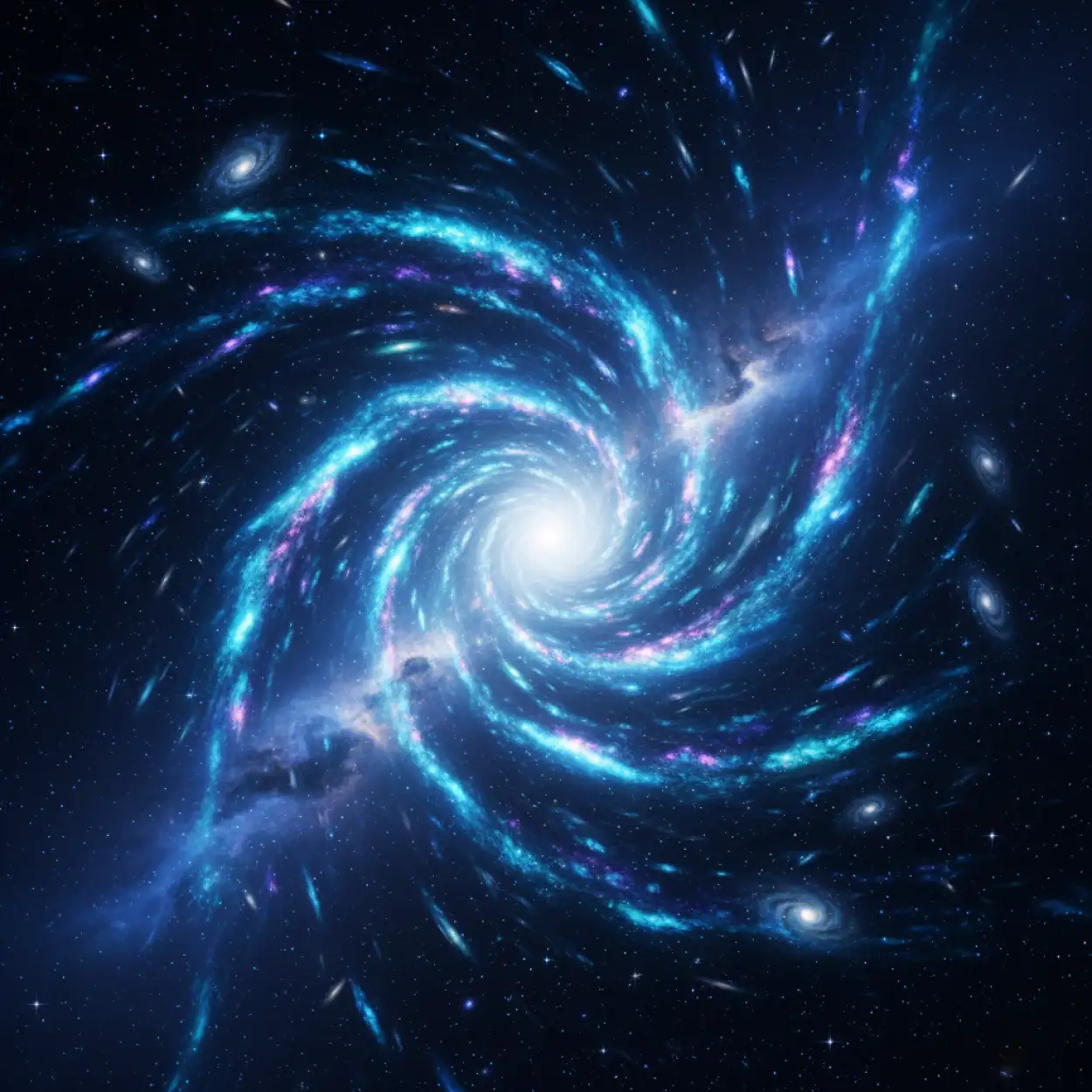 glossy blue YouTube thumbnail background 3D texture