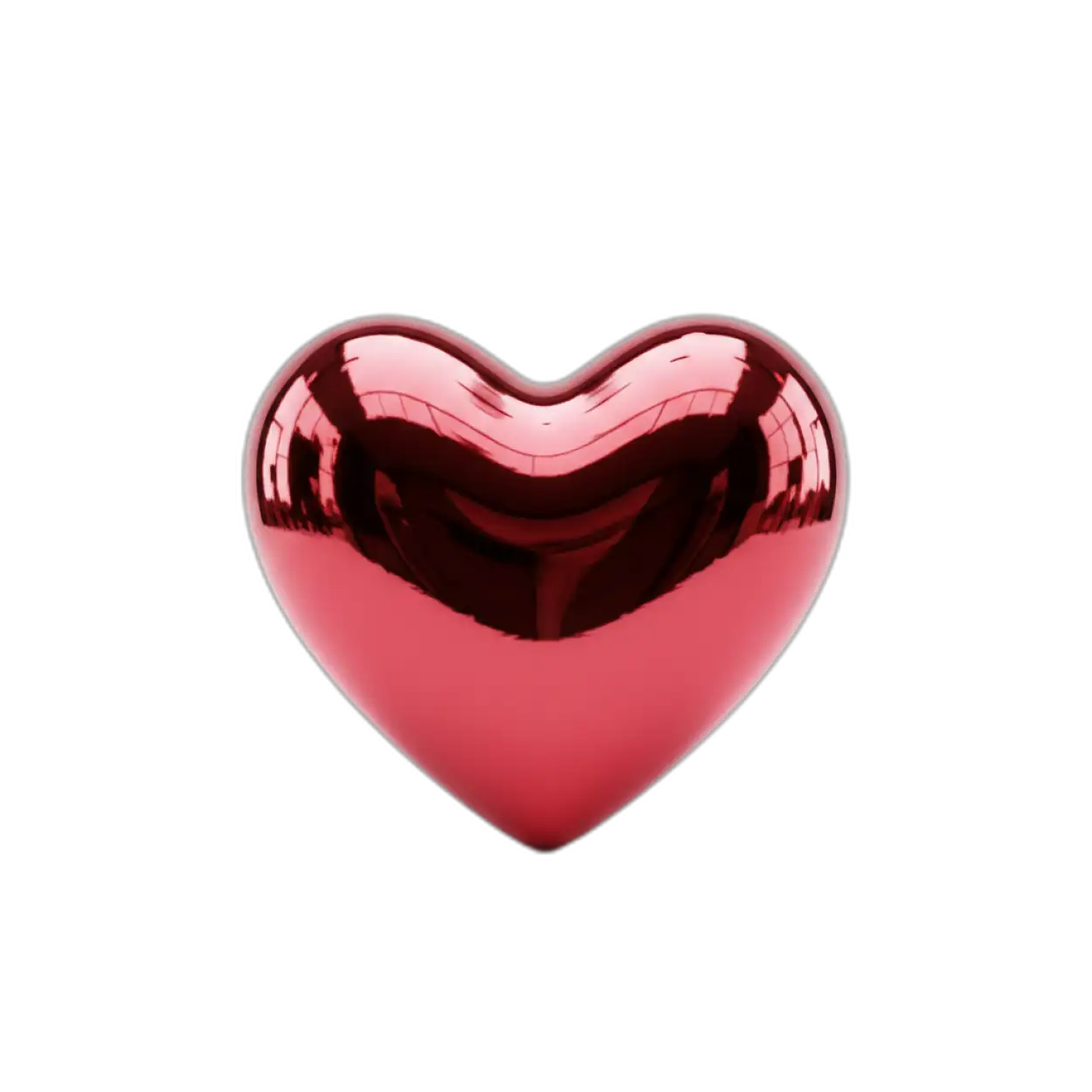 glossy red heart png download free