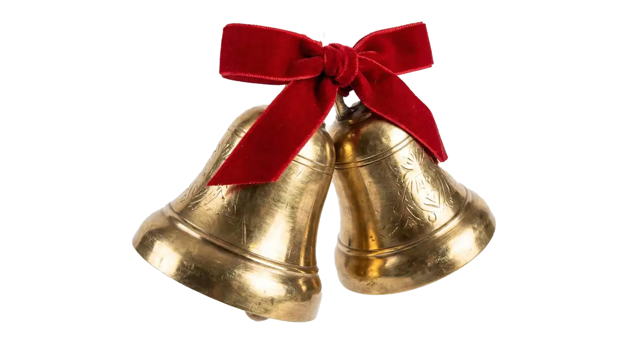 Free Download Glowing Christmas Bell Png Effect - High Quality Christmas Bell Png PNG Image