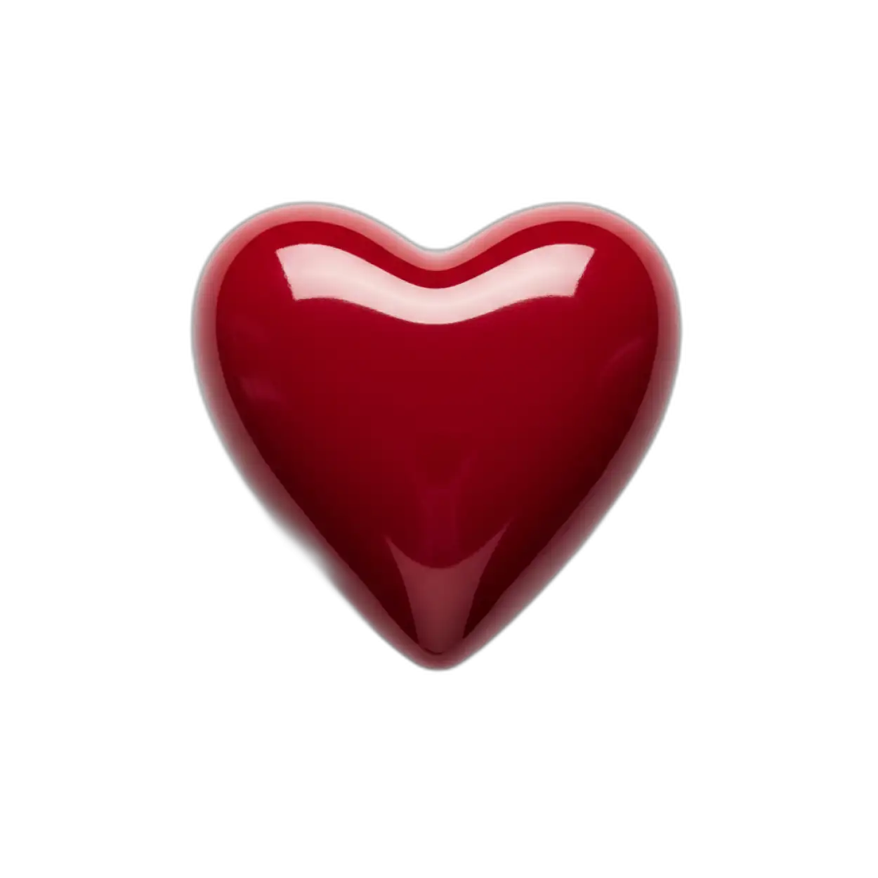 glowing red heart png hd