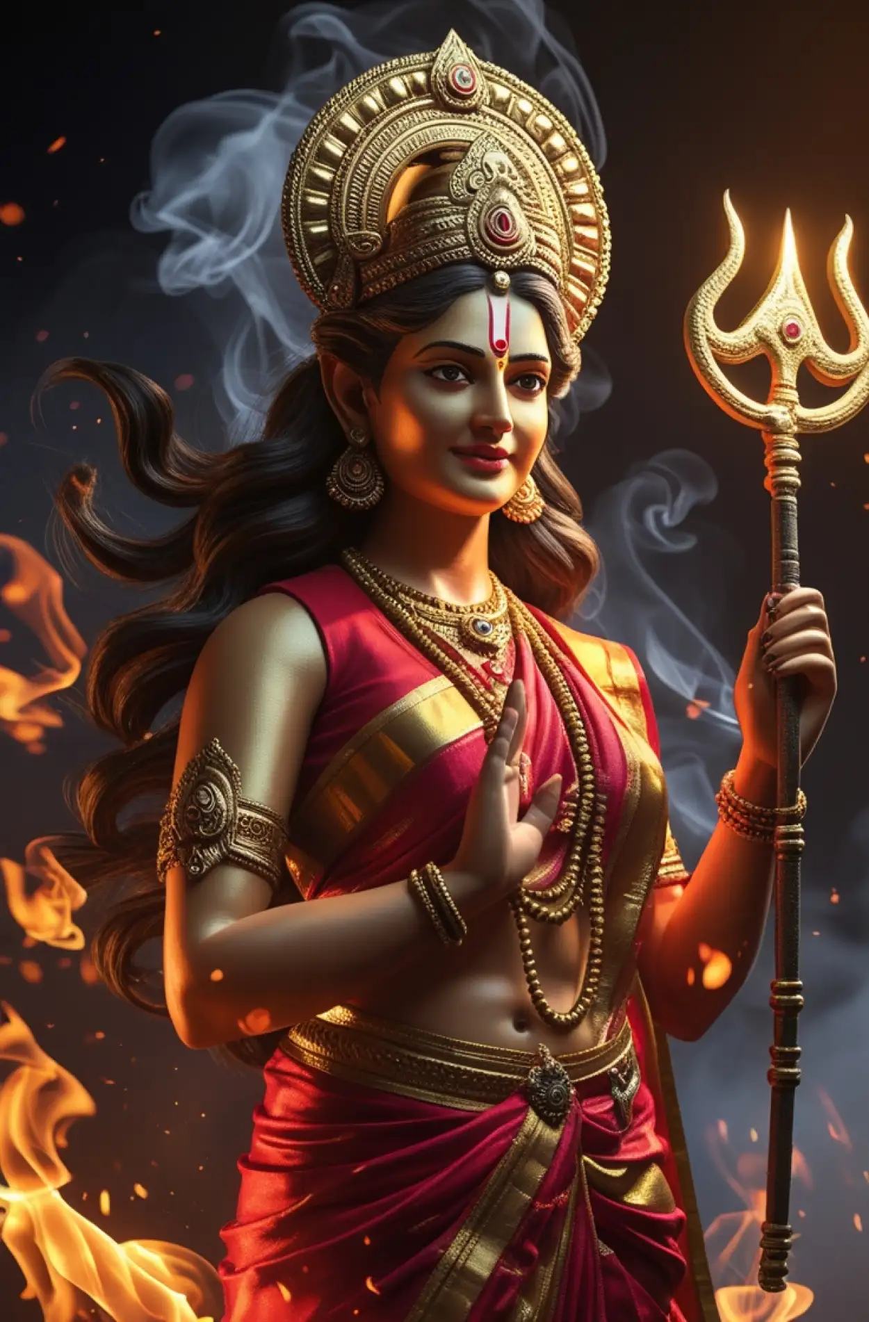 Free Download Goddess Durga Sketch Outline For Art Lovers - High Quality Odess Maa Durga Image