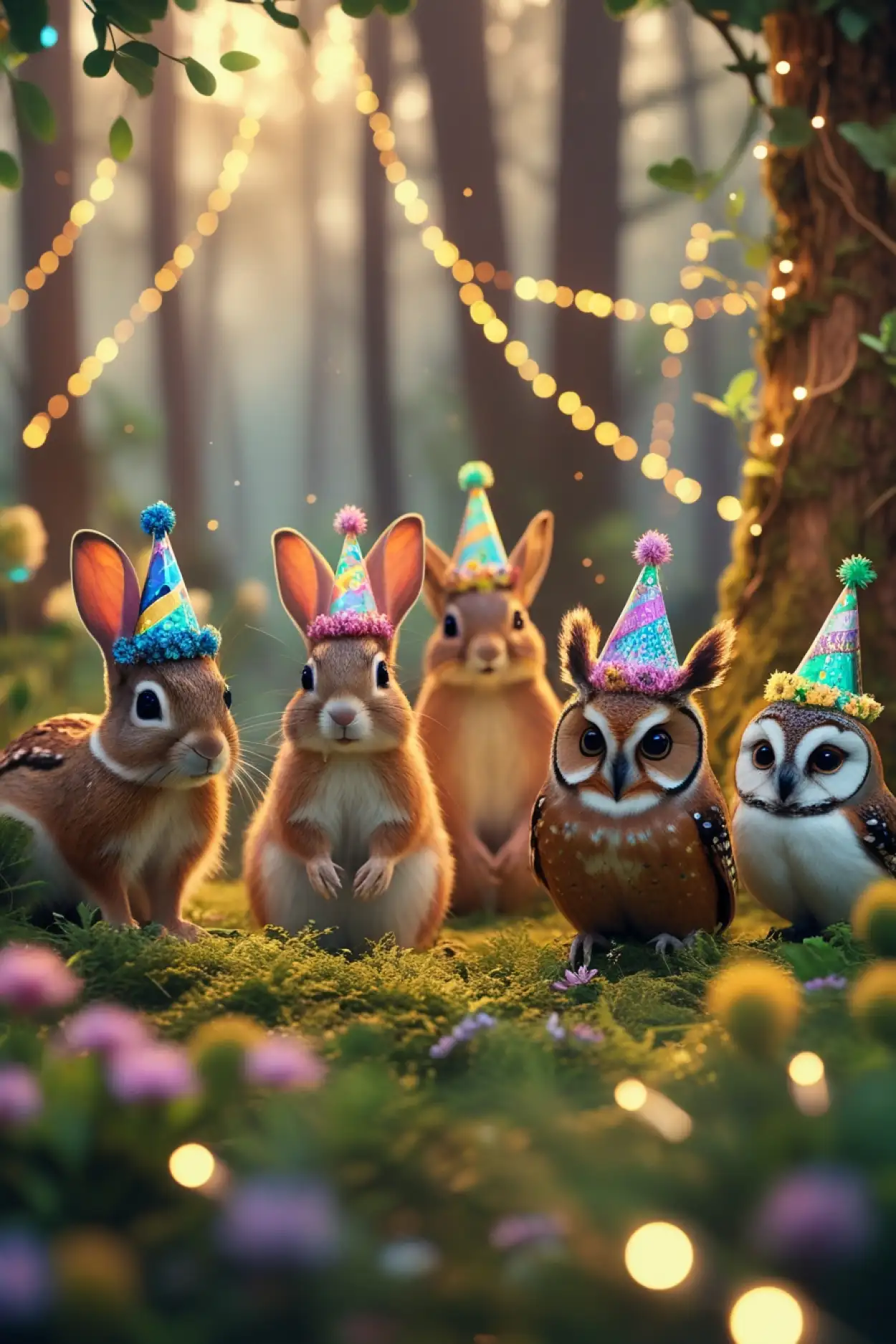 golden birthday background with lights