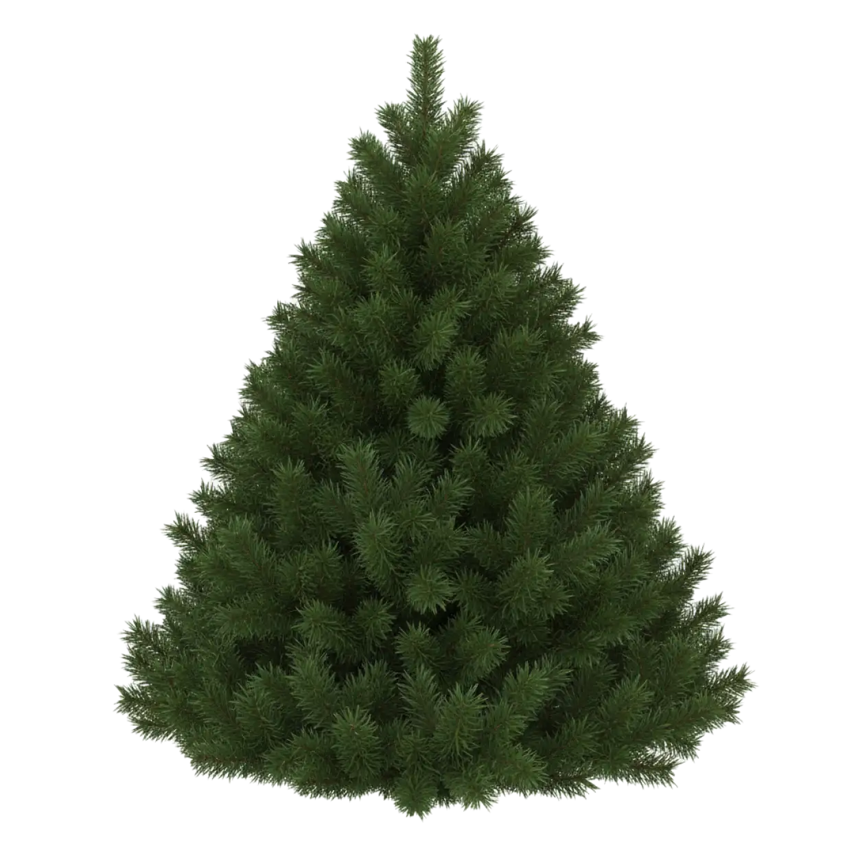 Golden Christmas tree PNG transparent