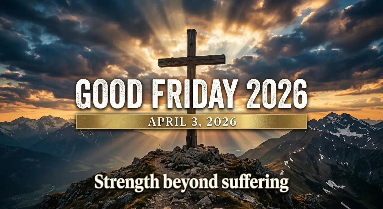 Free Download Good Friday 2026 Banner Design Png Hd - High Quality Good Friday 2026 Transparent PNG