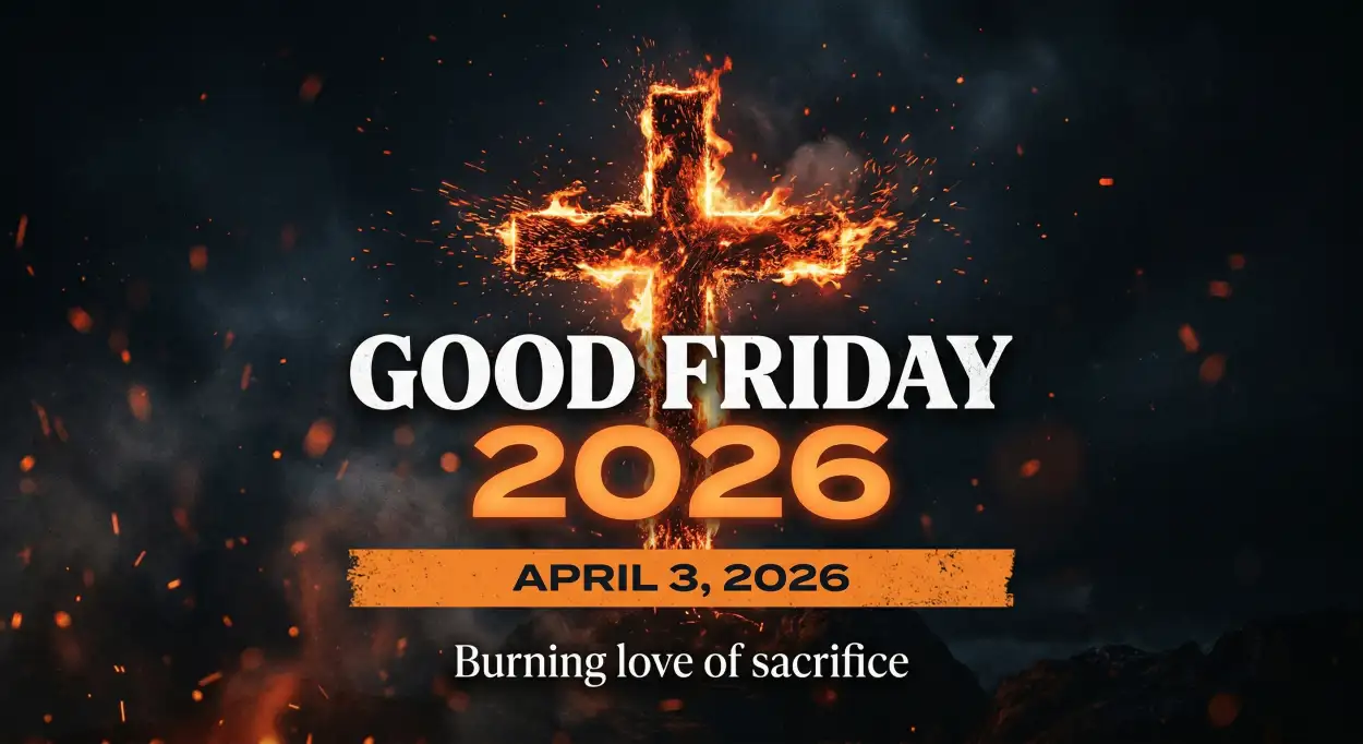 Free Download Good Friday 2026 Church Poster Png Download - High Quality Good Friday 2026 Transparent PNG