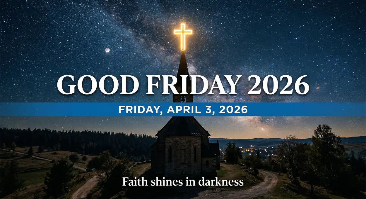 Free Download Good Friday Church Banner Png Hd - High Quality Good Friday 2026 Transparent PNG