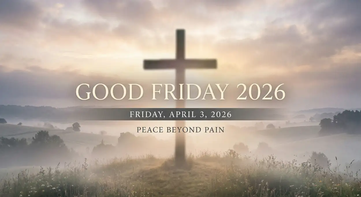 Free Download Good Friday Graphic Design Png Free - High Quality Good Friday 2026 Transparent PNG
