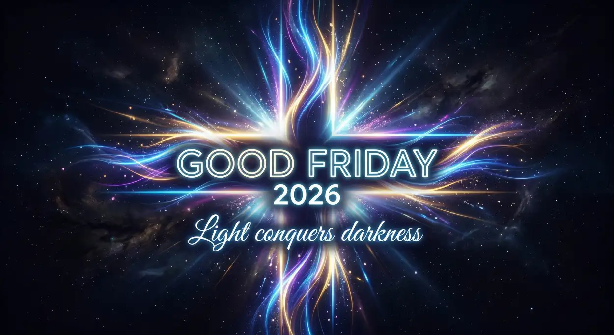 Free Download Good Friday Typography Png Transparent - High Quality Good Friday 2026 Transparent PNG