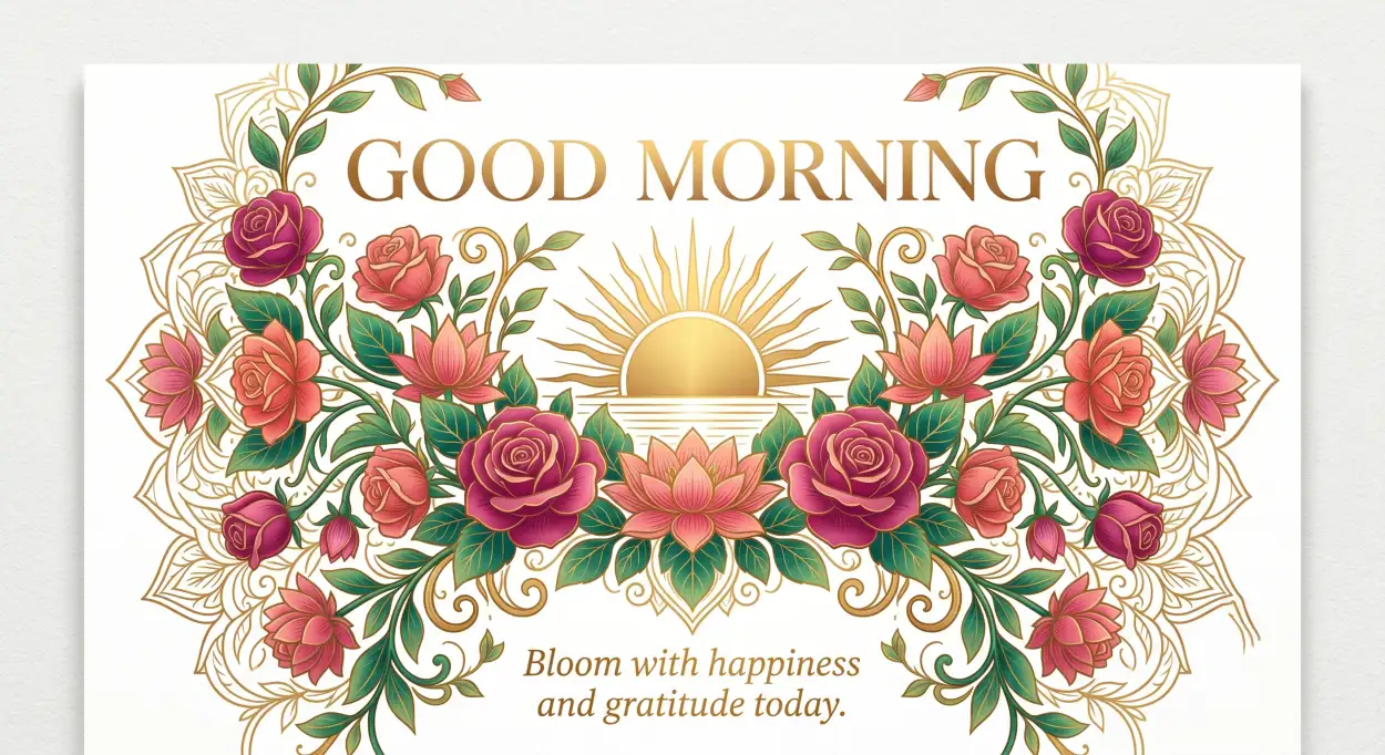 Free Download Good Morning Blessings Floral Background - High Quality Good Morning Blessings Background Image