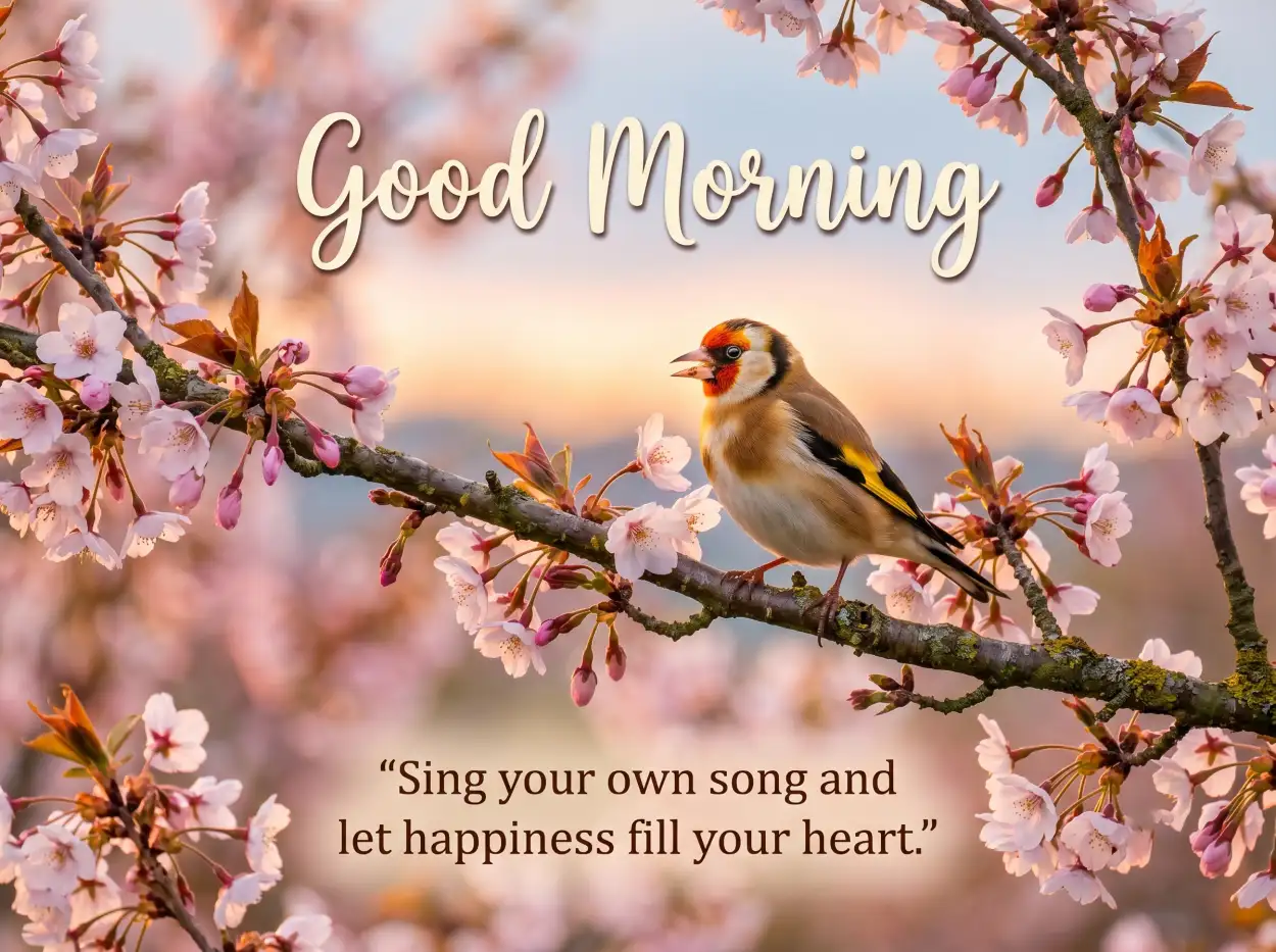 Free Download Good Morning Blessings With Birds Singing - High Quality Good Morning Blessings Image