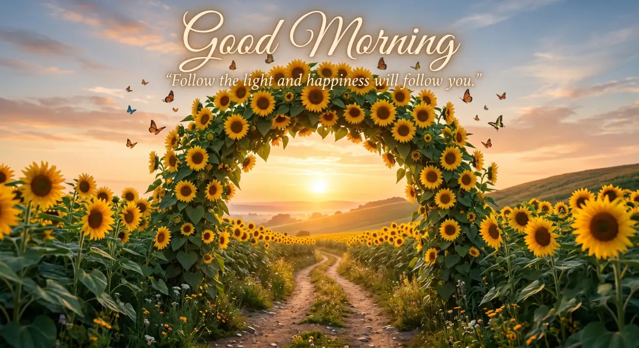 Free Download Good Morning Blessings With Sunflowers - High Quality Good Morning Blessings Image