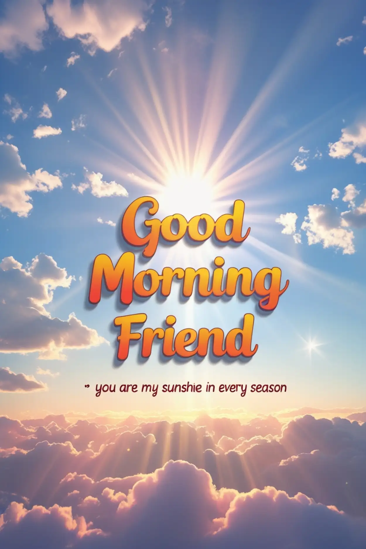 Free Download Good Morning Card For Best Friend - High Quality Good Morning Friend Background
