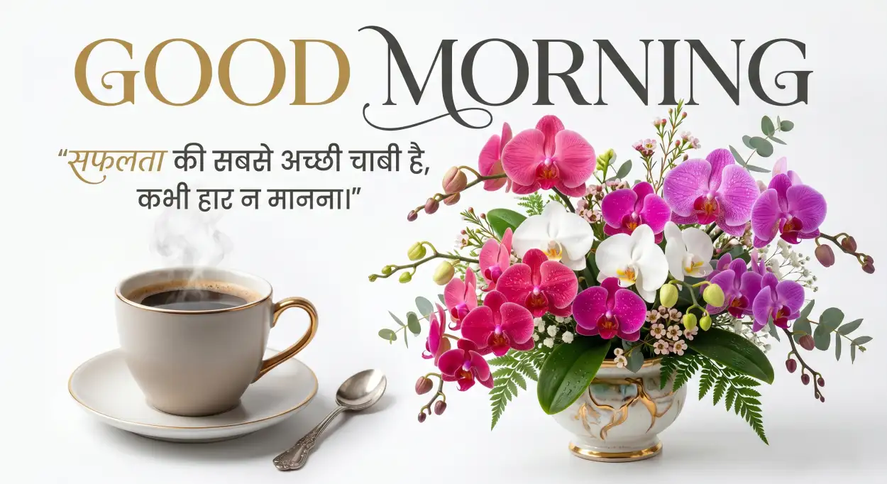 Free Download Good Morning Flowers And Coffee With Blessings - High Quality Good Morning Flowers And Coffee Image