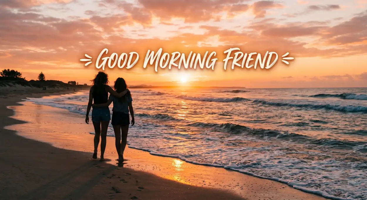 Free Download Good Morning Friend Whatsapp Status Images - High Quality Good Morning Friend Images With Quotes Image