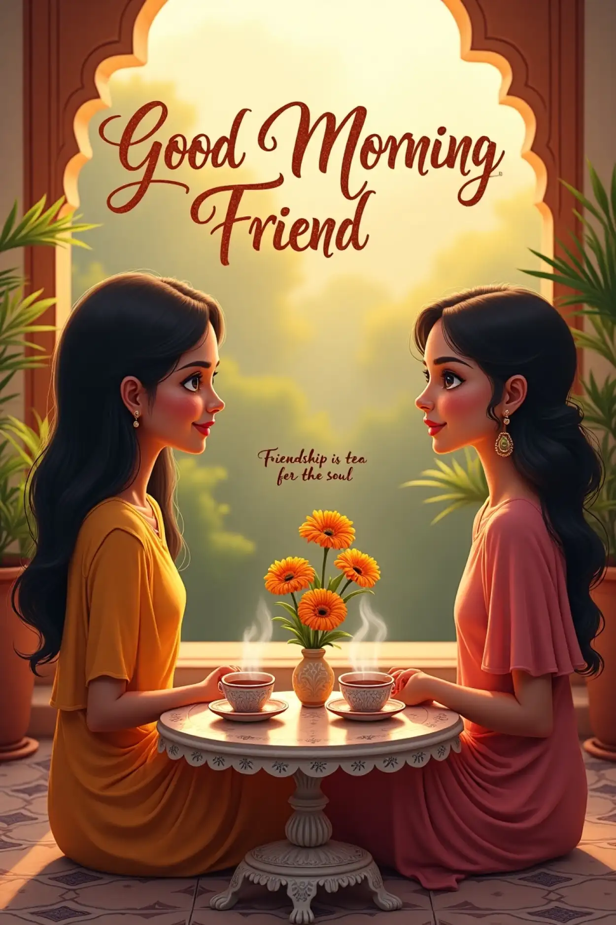 Good Morning Messages For Female Friend - Royalty Free Good Morning Friend Image | Pngmagic Free Download Good Morning Messages For Female Friend - High Quality Good Morning Friend Background