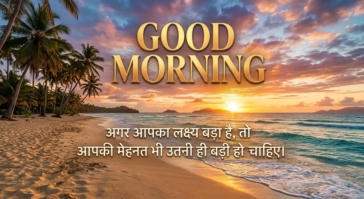 Free Download Good Morning Positive Thoughts Hindi - High Quality Good Morning Motivational Quotes Hindi Image