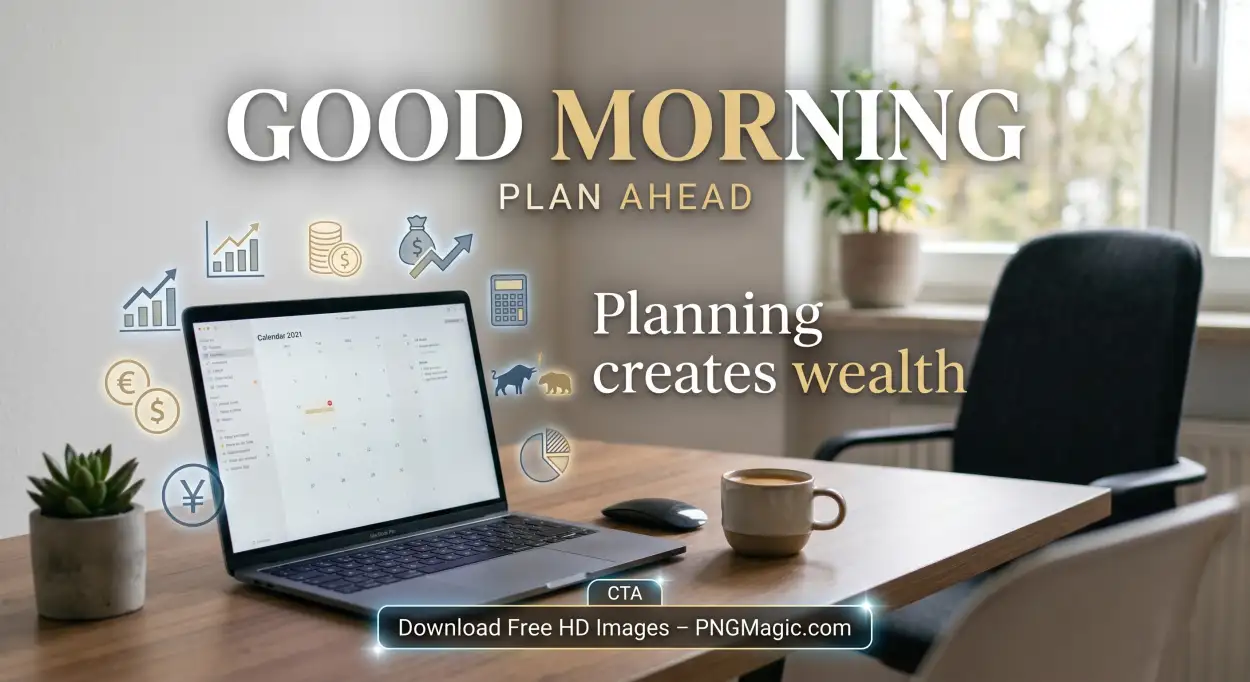 Free Download Good Morning Quotes For Financial Planning Motivation - High Quality Good Morning Investment Quotes Image
