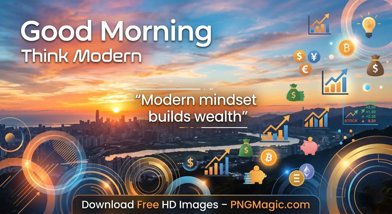 Free Download Good Morning Quotes For Passive Income Mindset - High Quality Good Morning Investment Quotes Image