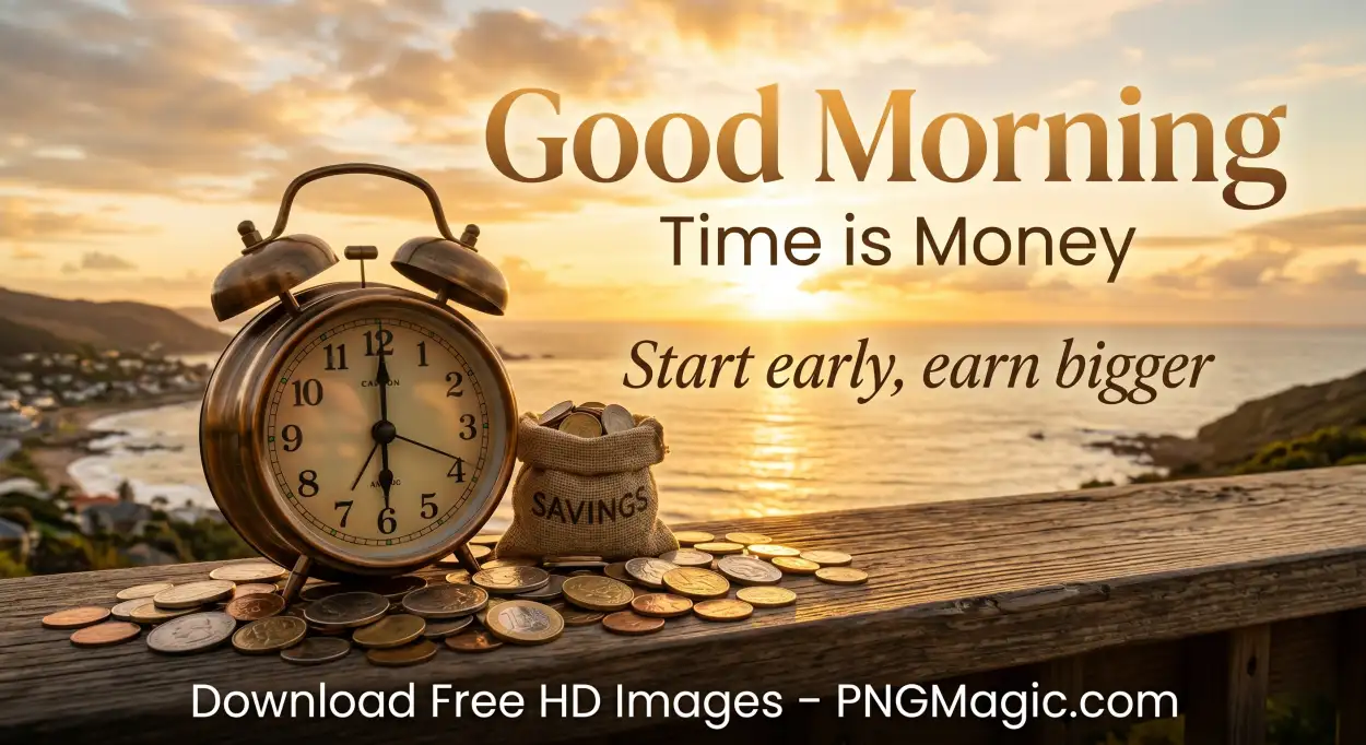 Free Download Good Morning Quotes For Passive Income Success Mindset - High Quality Good Morning Investment Quotes Image