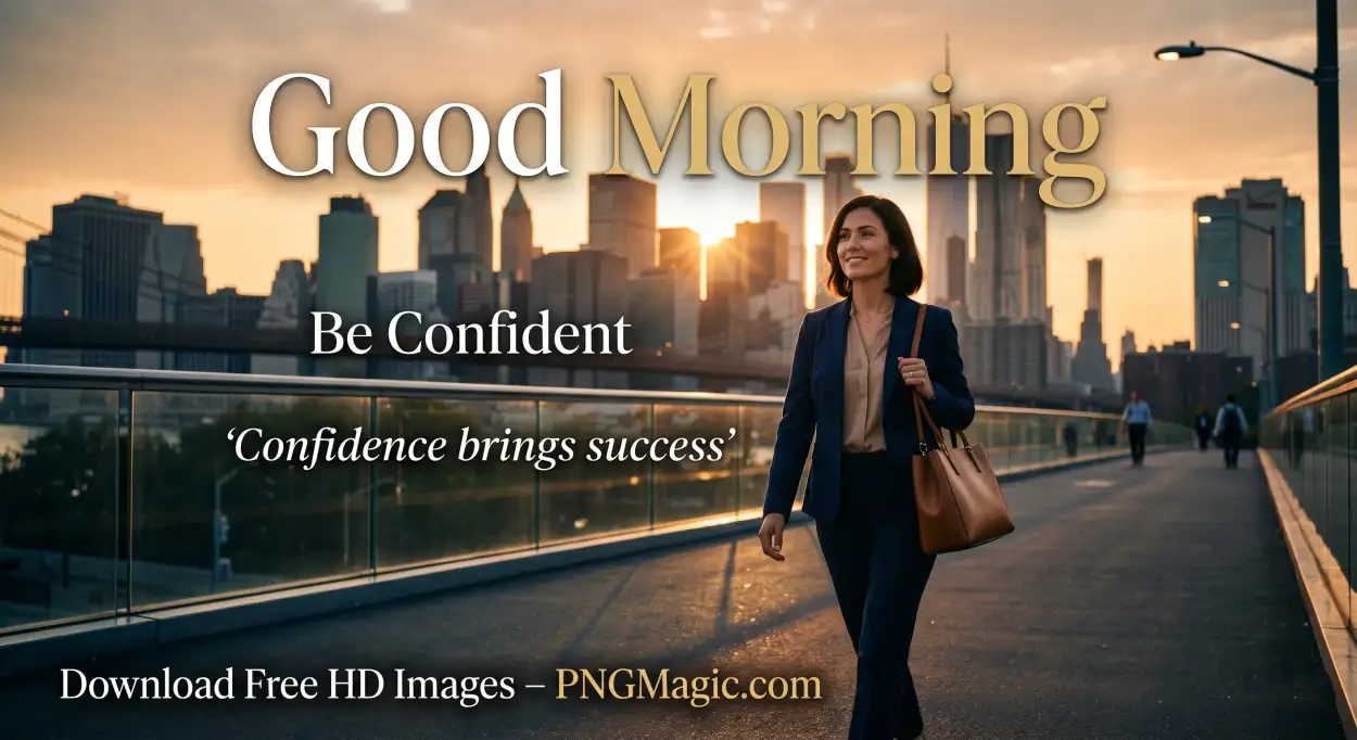 Free Download Good Morning Quotes For Success And Confidence - High Quality Good Morning Motivation For Success Image