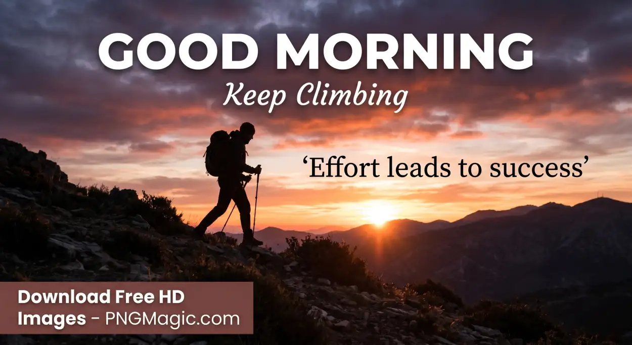 Free Download Good Morning Quotes For Success And Determination - High Quality Good Morning Motivation For Success Image