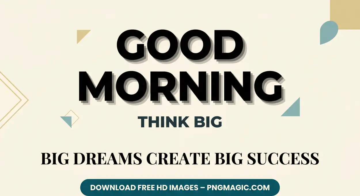 Free Download Good Morning Quotes For Success And Self Belief - High Quality Good Morning Motivation For Success Image