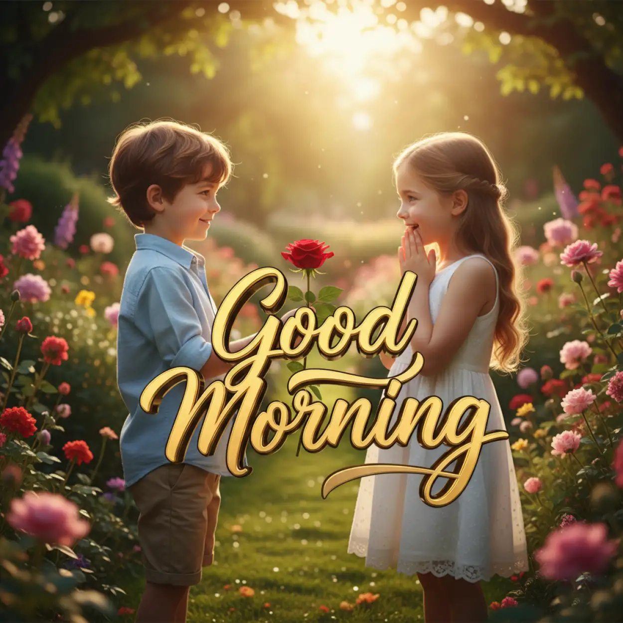 good morning spring flowers wallpaper