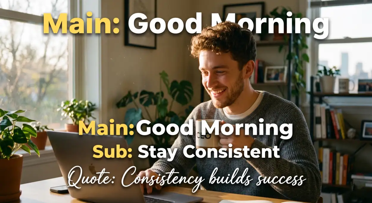 Free Download Good Morning Success Mindset Quotes - High Quality Good Morning Motivation For Success Image