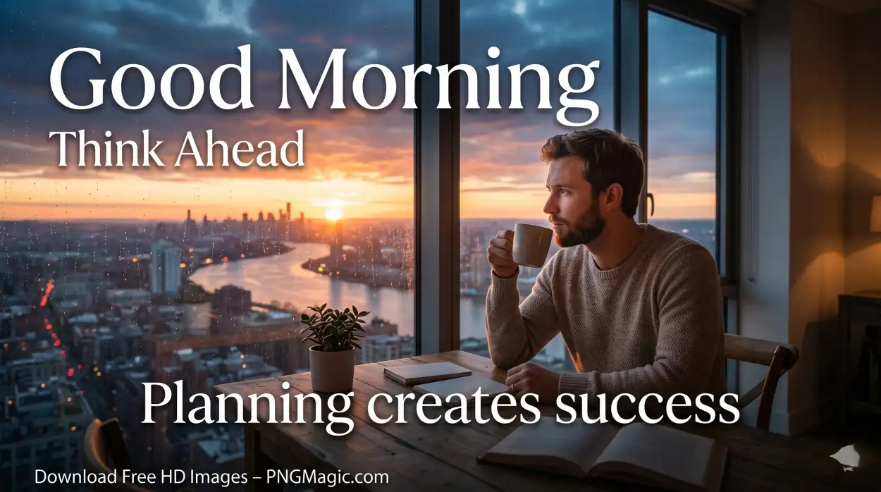 Free Download Good Morning Success Quotes Png Images - High Quality Good Morning Motivation For Success Transparent PNG
