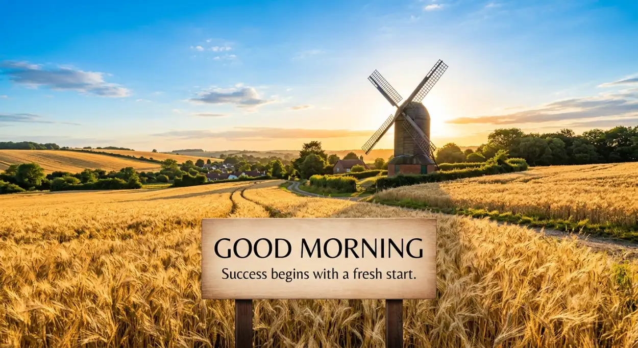 Free Download Good Morning Summer Landscape - High Quality Good Morning Nature Image