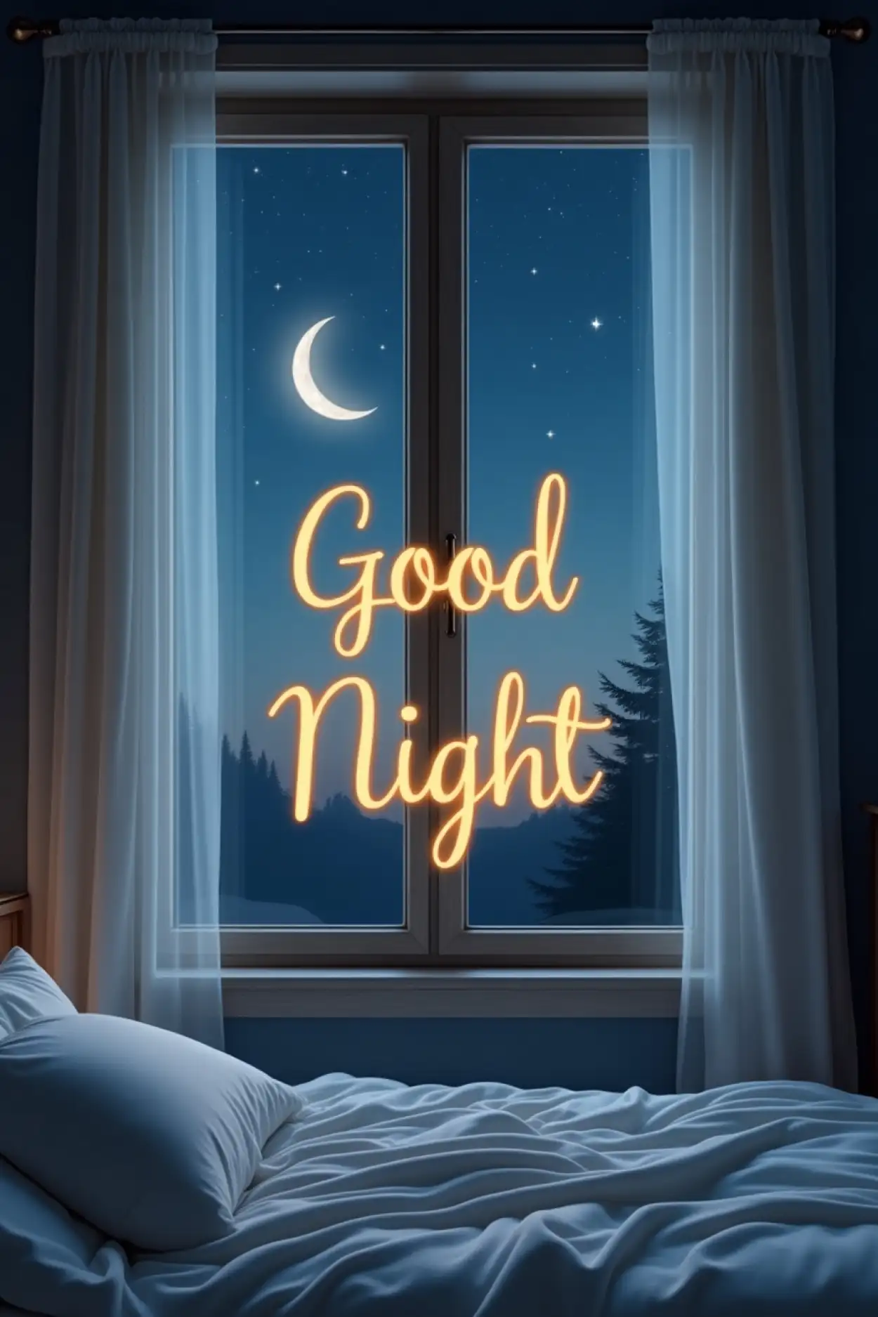 Free Download Good Night Message With Love And Care - High Quality Good Night Background