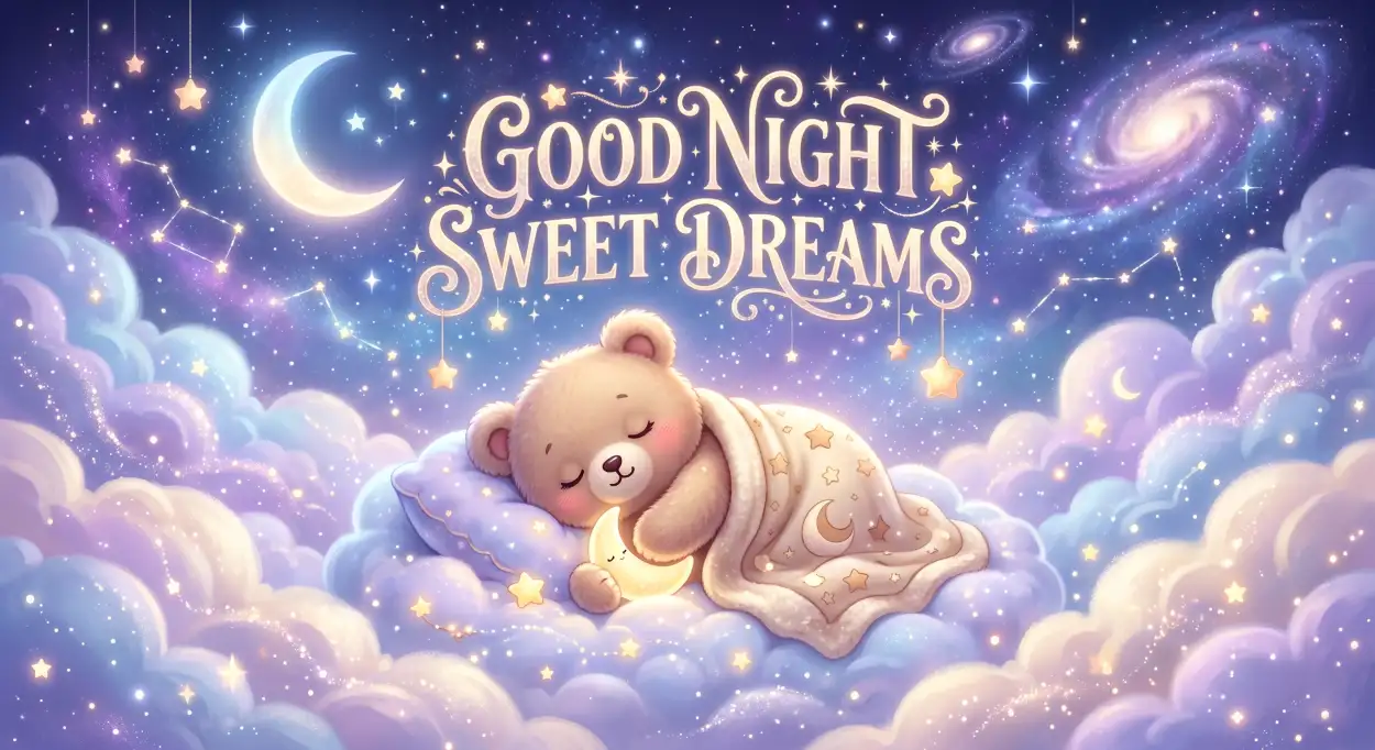 Free Download Good Night Sweet Dreams Teddy Bear Images - High Quality Good Night Sweet Dreams Image