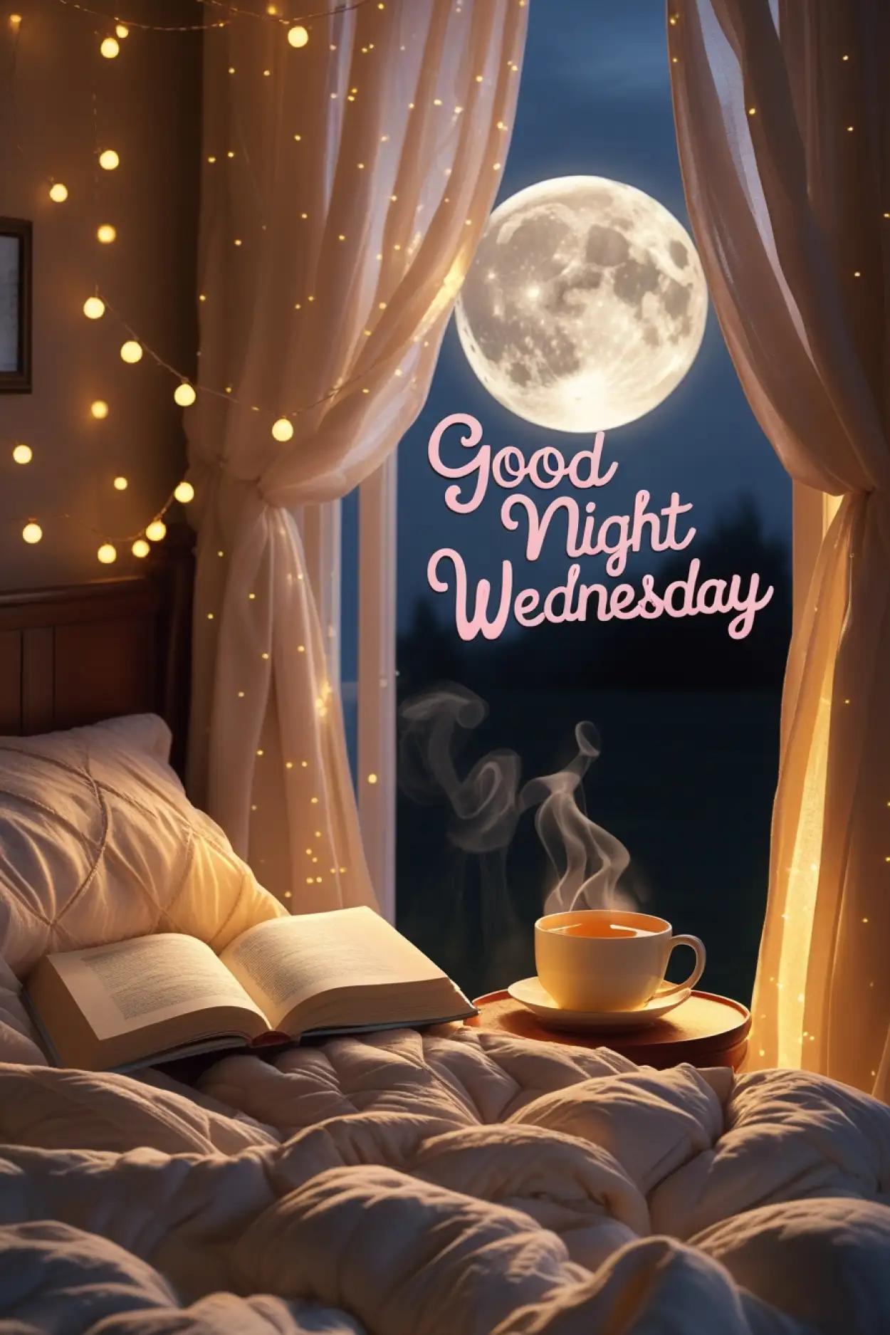 good night Wednesday images with love