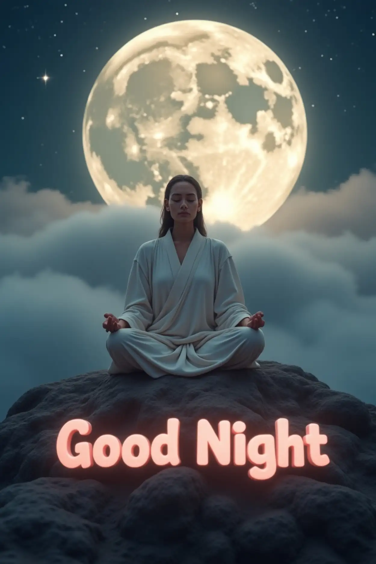 Free Download Good Night Yoga Stretches For Better Sleep - High Quality Good Night Background