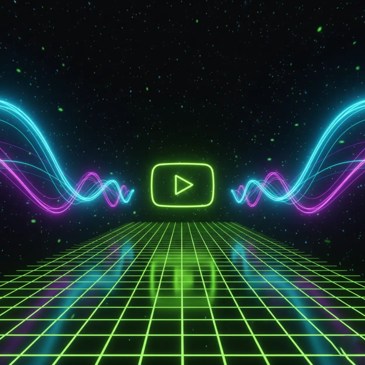 gradient green and black youtube thumbnail background