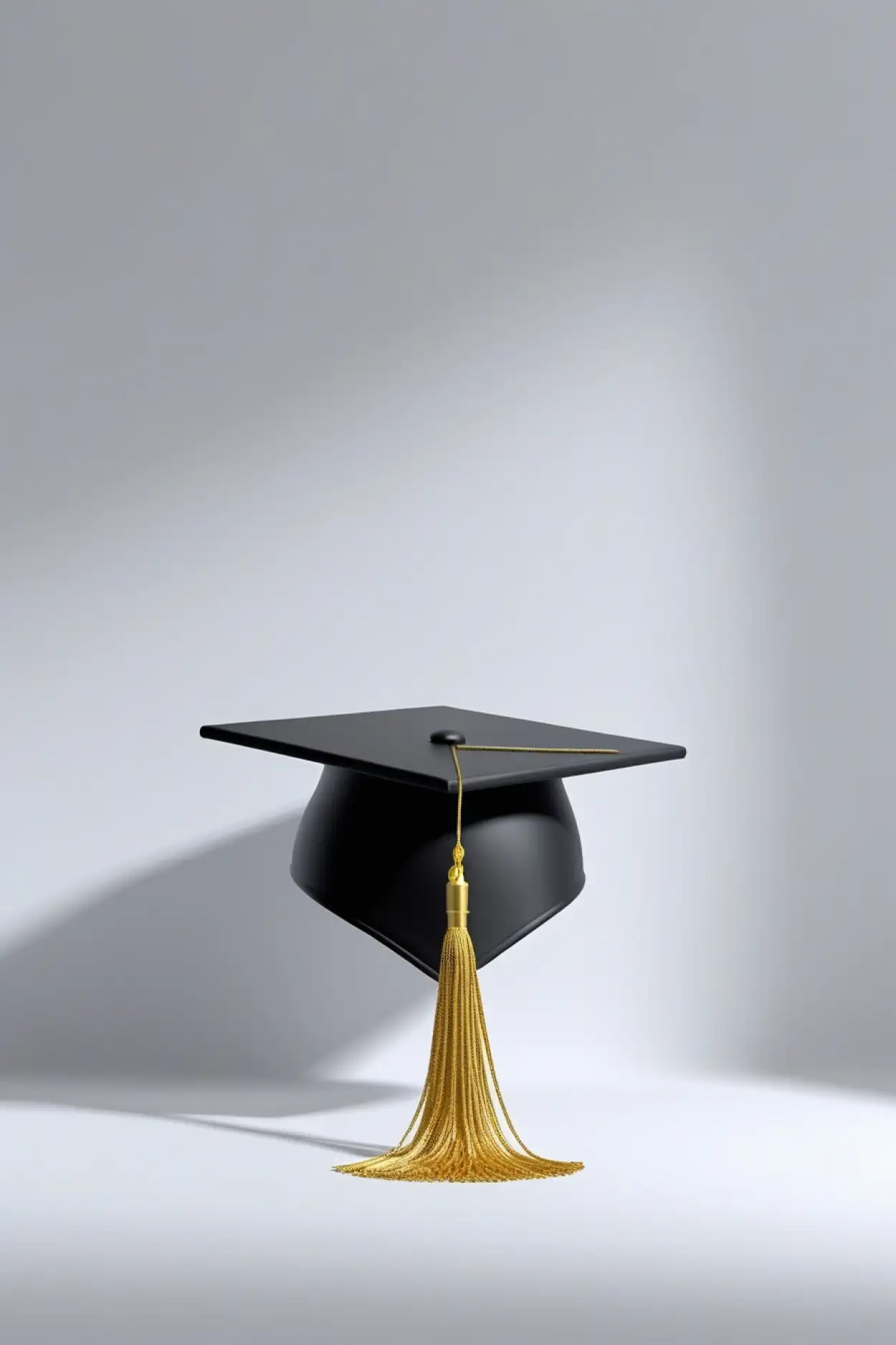 graduation cap background with space for text