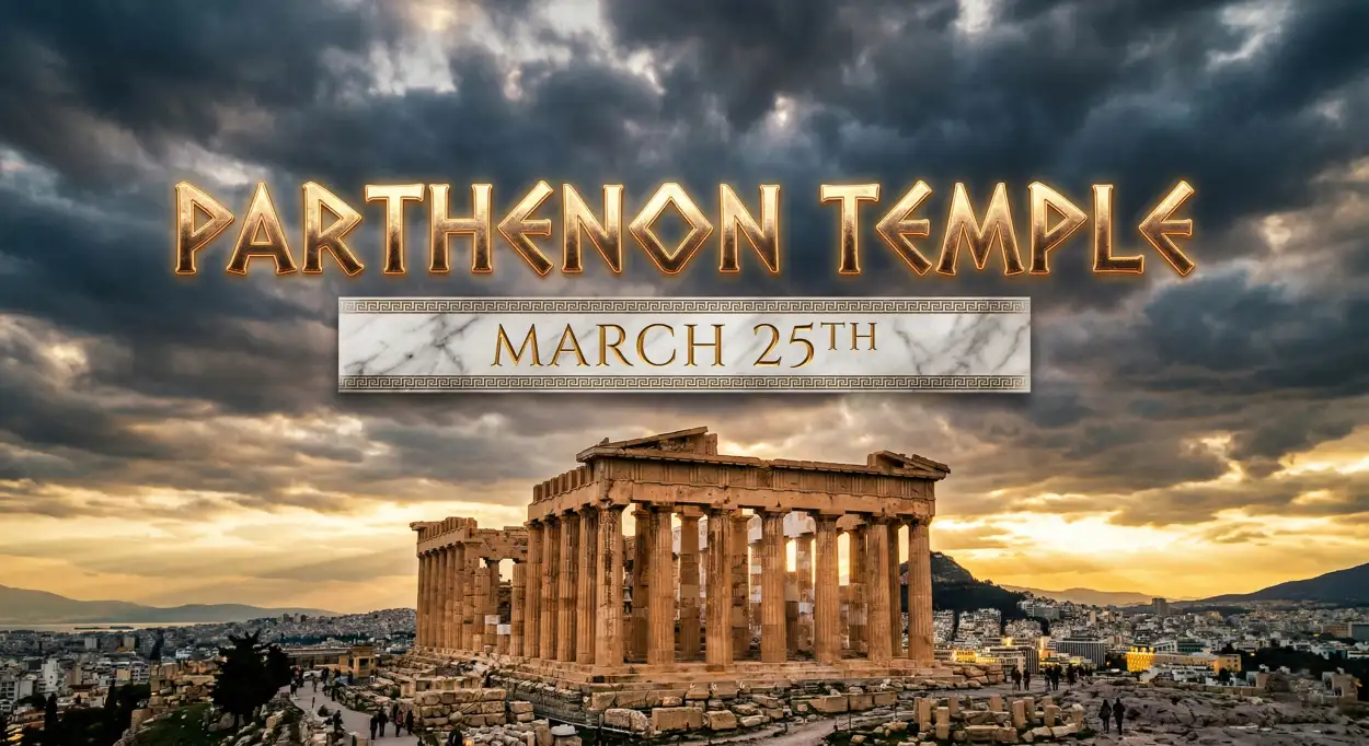 Free Download Greece National Holiday March 25 - High Quality Happy Greece Independence Day 2026 Image