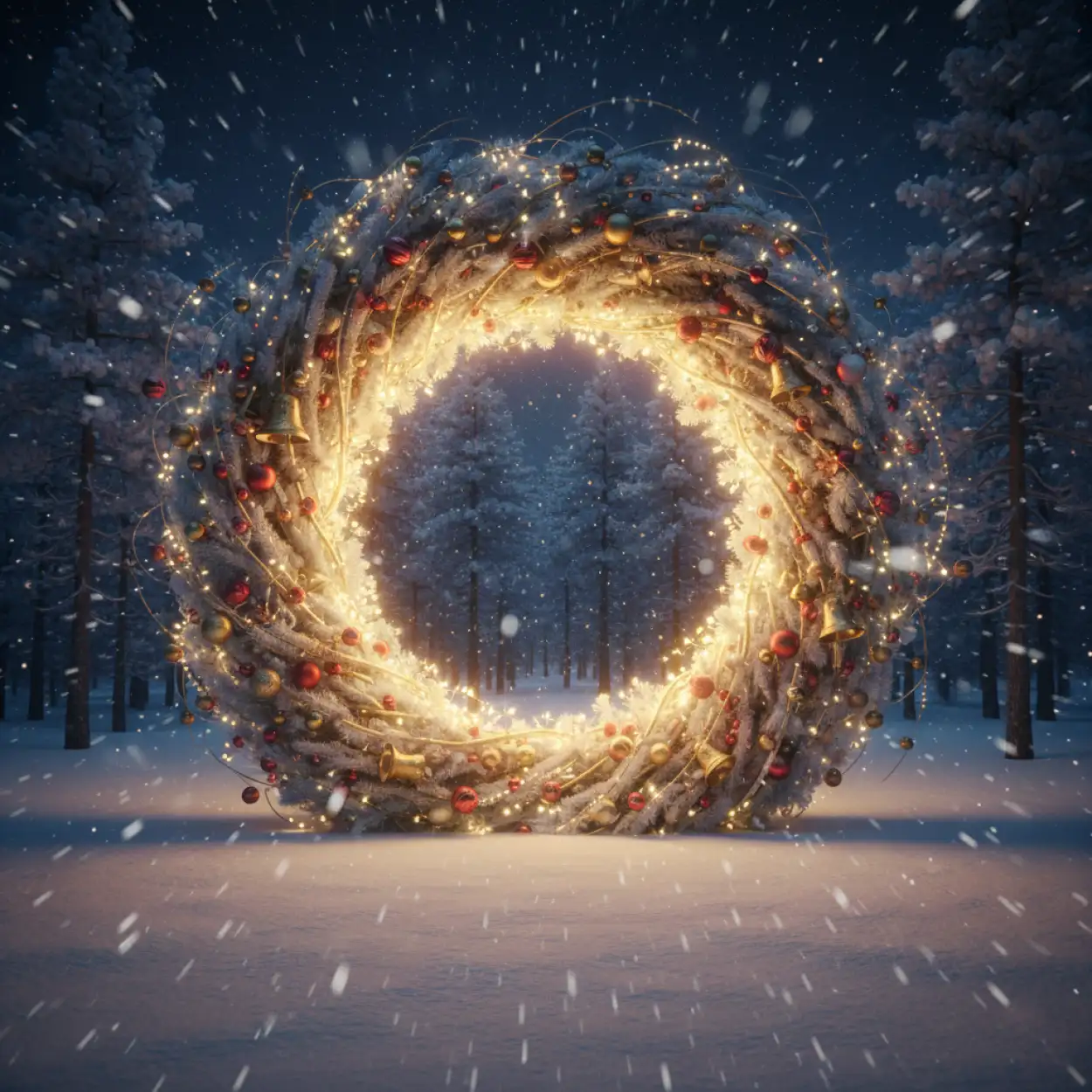 green and red merry christmas background vector style