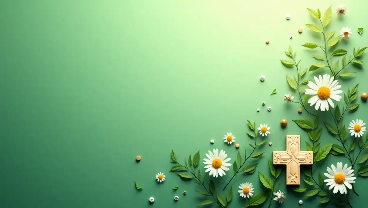 green medical background for pharmacy ads