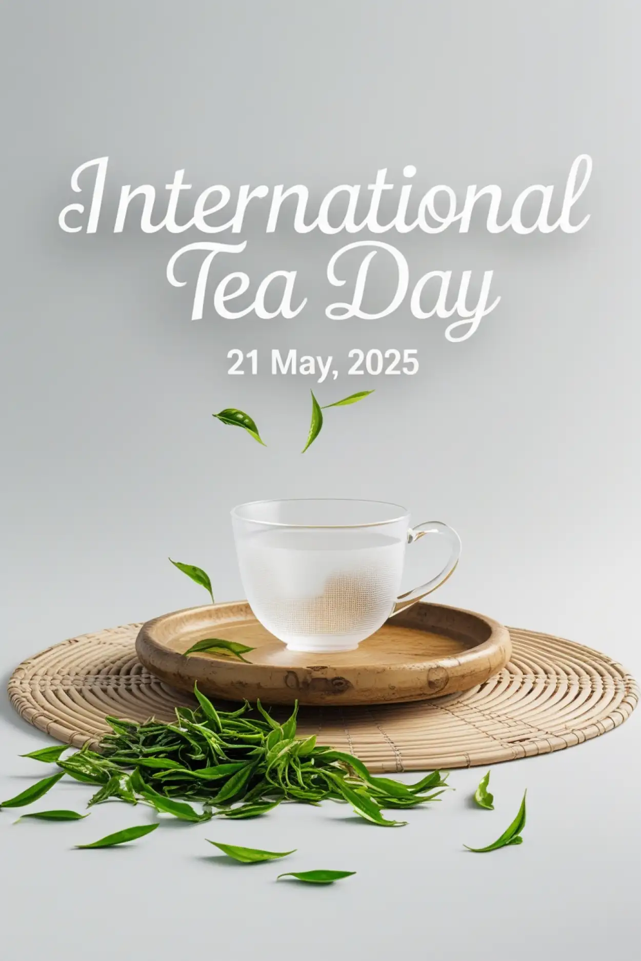 Green Tea Leaves And Cup Image - Royalty Free International Tea Day Image | Pngmagic Free Download Green Tea Leaves And Cup Image - High Quality International Tea Day Background